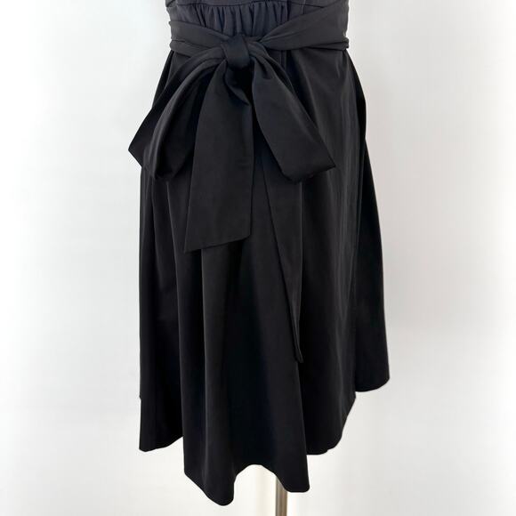 Diane Von Furstenberg Bethania Wrap Dress Ruffle-Neck Cap Sleeves Black Size 4 - Picture 4 of 12